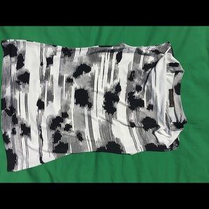 The Limited Black White Career Blouse